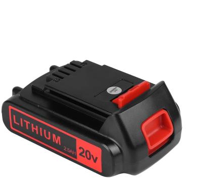 China 20v 2500mAh Lithium-Ion Replacement Battery for Black&Decker LBXR20 LB20, LBX20 Cordless Tool Battery for sale