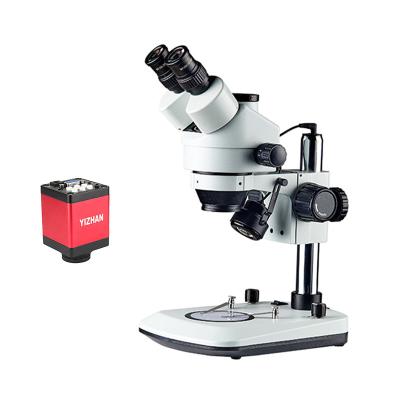 China Factory 7X-45X Hd 13Mp repair camera and etc. PCB Mobile Phone Electronics China With Light Source Stereo Trinocular Eye Microscope for sale