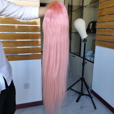 China Hot Selling Wholesale Jerry Curl Cuticle Aligned Unprocessed Brazilian Human Hair Pink 150% Full Lace Wigs for sale