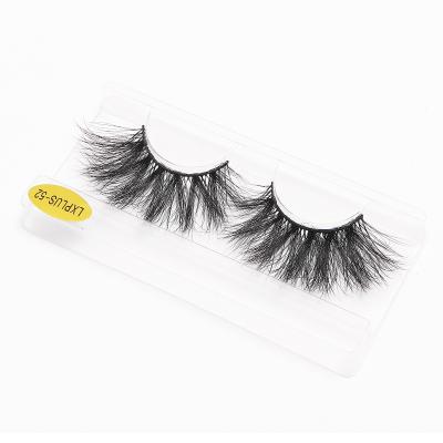 China Makeup Thick Long Mink Lashes Dramatic Strip 25mm 5D Mink Lashes Custom Packaging Label LASHWOODS Makeup False Eyelashes 25mm Eyelashes for sale