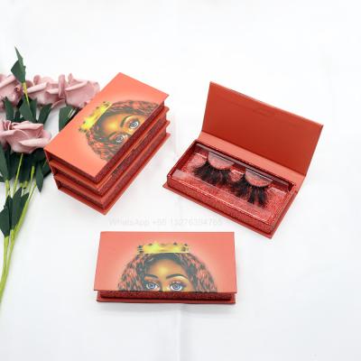 China Long Natural Girl Lash Case With Clear Tray Empty Cartoon Lash Boxes Wholesale Eyelash Packaging 8-25mm Mink Lash Boxes Packaging for sale