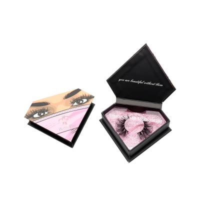 China Long Lash Products Manufacturers Long Natural Eye Lashes 25 Mm 3d Mink Eyelash Customized Eyelash Diamond Box for sale