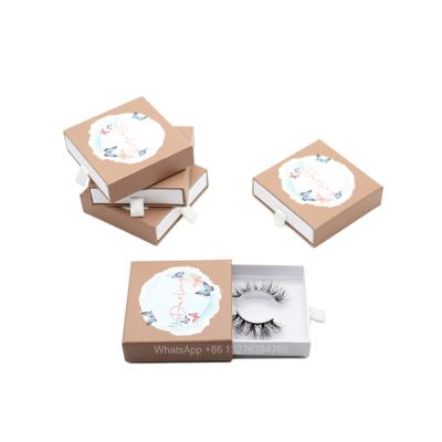 China Wholesale Natural Long Mink Lashes Vendor Custom Color Cardboard Square Eyelash Case Printed Logo Eyelash Tray Packaging Free Lash for sale