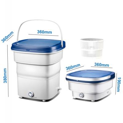 China 2020 New Model Hotel Portable 2kg Mini Foldable Washing Machines With Dryer For Traveling for sale