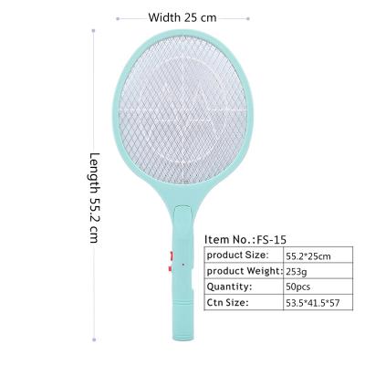 China Viable Custom Popular Plastic Electric Swatter Trap Mosquito Swatter Fly Killer Racket Dual Battery Switch for sale