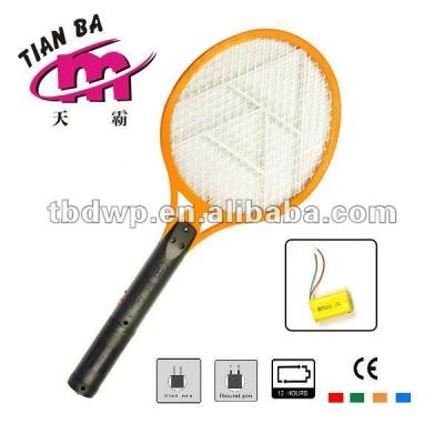 China Mosquito Viable HOT Yellow Rechargeable Electric Tennis Racket for sale