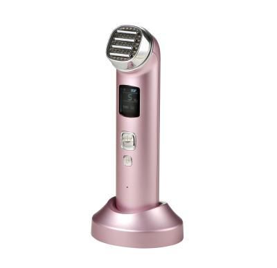 China Face Lift Mini RF Facial Skin Tightening Machine Personal Home Radio Frequency Hand Held Wrinkle Removal Home Machine for sale