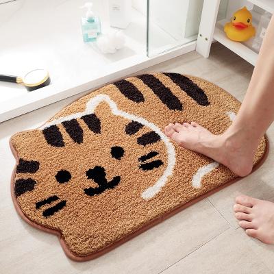 China New Pattern Bathroom Floor Mat Home Bedroom Floor Mat Toilet Modern Animal Absorbent Non-slip Mat for sale