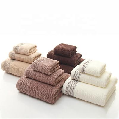 China China Wholesale QUICK DRY 100% Cotton Bath Towels Gift Set Bathroom Towel Sets for sale