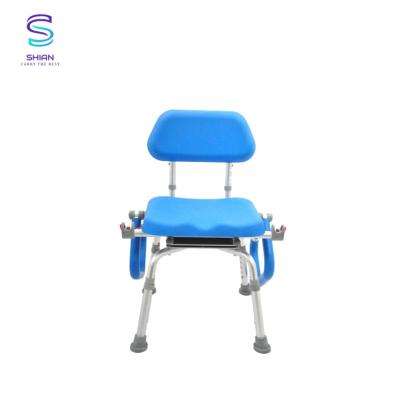 China Height Adjustable Hospital Shower Chair For Disabled L53.94 X W28.18 X H39.39 cm for sale