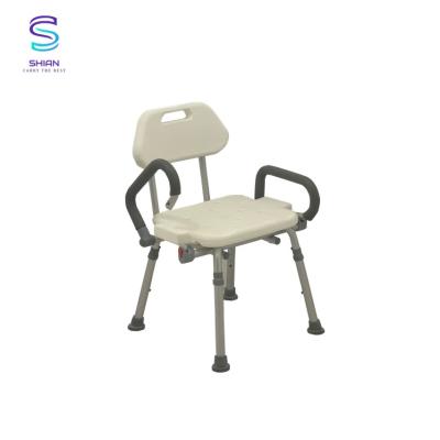 China Comfortable Height Adjustable Shower Chair With Backrest 55.15x26.06x40.61cm for sale