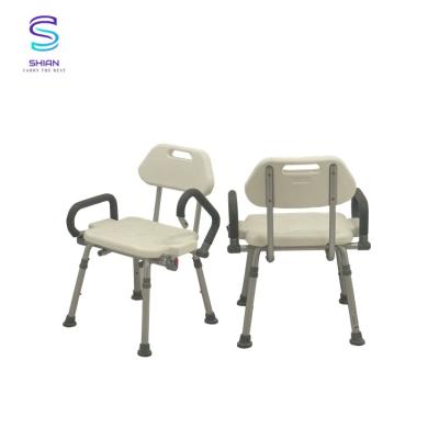 China Disability Bath Plastic Movable Shower Chair 55.15x26.06x40.61cm for sale