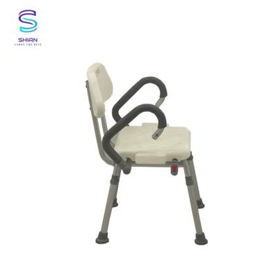 China Shower Adjustable Padded Bath Chair For Elder 55.15x26.06x40.61cm for sale