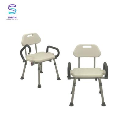 China Hospital shower chair with back for sale 55.15x26.06x40.61cm for sale