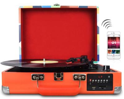 China High Quality Turntable To MP3 Converter Suitcase Record Player With Cassette Built In Speaker RCA Output M46 for sale