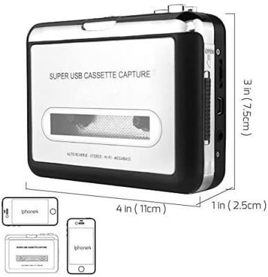 China Personal USB Tape Converter Walkman Cassette Player Transfer Cassette Transmitter With Auto-Reverse Function BR637 for sale