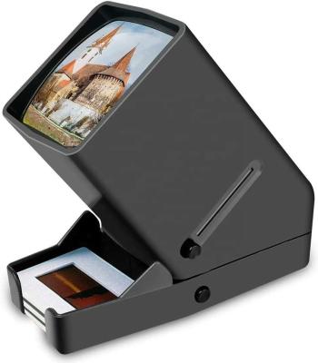 China 35mm Slide Viewer 3X Magnification and Desktop LED Lit Bright Viewing Battery Operation-for 35mm Positive Film Scanner 2x2 Slide for sale