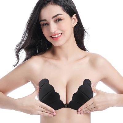 China QUICK DRY Rabbit Sticky Bras for Women Push Up Lifting Invisible Bra Adhesive Silicone Bra cup with Nipple Covers for sale