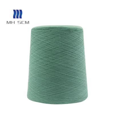 China Good quality Corespun yarn anti-pilling with 32% wool content stock lot yarn dyeing anti-pilling for sale