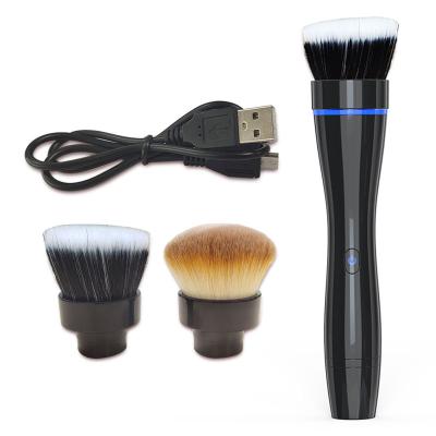 China Other Electric Makeup Brush Set 3 Bursh Head Replacment Blush Brush Head Foundation Powder Brush Head Makeup Set Woman Beauty Devices for sale