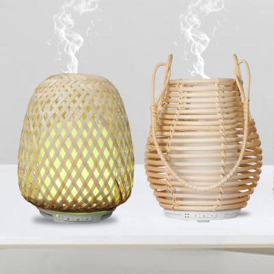 China 2021 Household Rattan Cover Diffuser Ultrasonic Aromatherapy Mist Maker Essential Oil Diffuser 100-240ml Large Capacity for sale