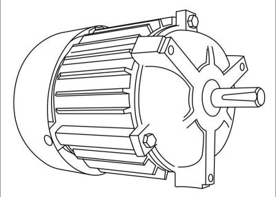 China Bobina asincrónica del alambre de cobre del motor eléctrico 3000RPM 1HP de la protección IP55 en venta