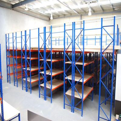 China Multilevel Warehouse Rack Cold Storage Mezzanine Floor Adjustable Warehouse Storage Mezzanine Racking for sale