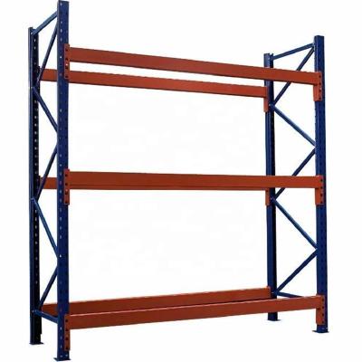 China Corrosion Protection Fixed Stacking Cargo Storage In Rack Shelf / Steel Beam Pallet / Selective Shelving for sale