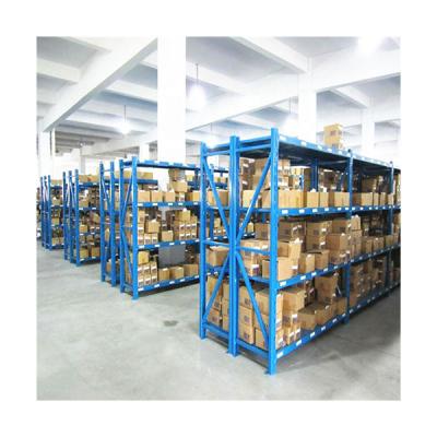 China Corrosion protection q235 cold steel industrial drawing medium duty storage pallet rack with stores cargo for sale