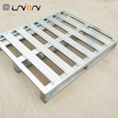 China Foldable WorkshopTray Single Faced Metal Galvanized Pallet For Racking for sale