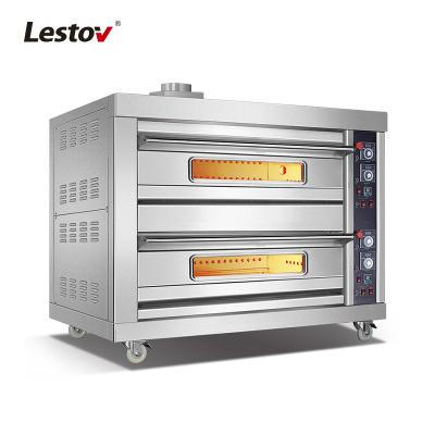 China High efficiency easy operation bread snack machines commercial bakery equipment prices 2 deck gas oven bread bakery oven baking prices for sale