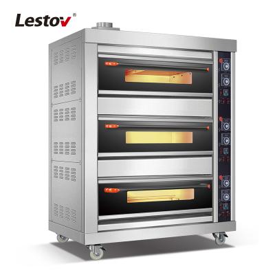 China Industrial commercial bakery oven price /gas oven high efficiency easy operation new style for bakery/bakery gas oven WFC-306QE for sale