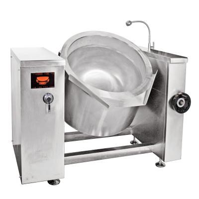 China Hotel Induction Soup Cooker Stainless Steel Heavy Duty Large Capacity Tilting Soup Boiler Commercial Used for sale