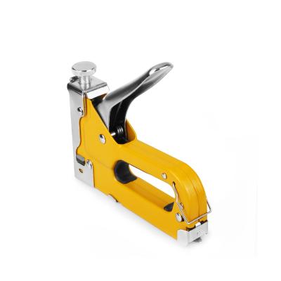 China Carbon Steel All Metal Manual 4-8mm Gs Manual Hand Stapler U Stapler Nail Firearm Wood Sofa Stapler Gun for sale