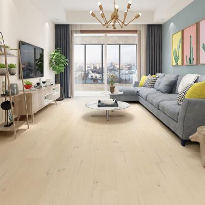 China Traditional Oak Wood Flooring Aspen Barrel 14 Mm Brushes Engineered Wood Parquet for sale