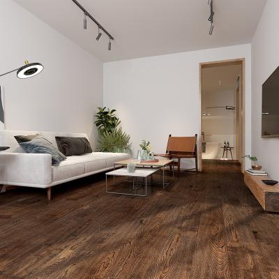 China Traditional Barrel Brush Tile Wood European Oak Parquet 14mm Engineered Soild Timber Timber Flooring for sale