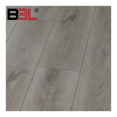 China Contemporary waterproof barrel hdf flooring ac4 12 mm files laminate flooring stock wood click flooring for sale