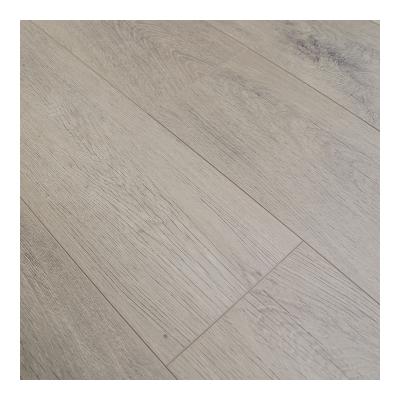 China Contemporary barrel waterproof 8 mm wood grain hdf core laminate flooring for sale