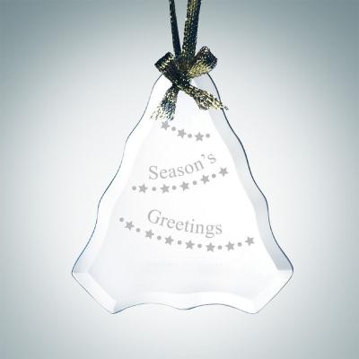 China Luxury Europe Christmas Tree Shaped Glass Hanging Ornament for sale