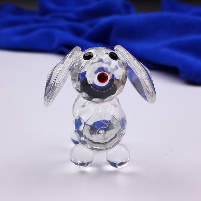 China Crystal Mini Crystal Glass Zodiac Display Dog Handwork Souvenir for sale