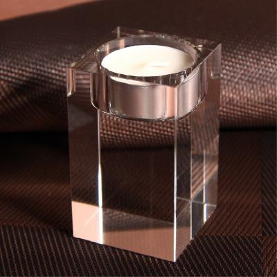 China Europe Tea Light Candle Holder Crystal Custom Candle Holder Wedding Glass Table Decorations for sale