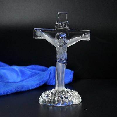 China Church and Religious Gifts Crystal Jesus Cross Figurine from China for sale