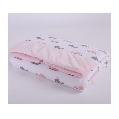 China Wholesale Printed Viable Style Polka Dot Baby Blanket Pink Crib Crib Blanket for sale