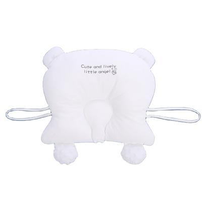 China Anti-static Soft Cotton Canvas Cover Baby Newborn Head Shaping Memory Foam Pillow For Sleeping for sale