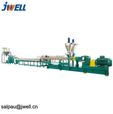 China Jwell PET Polyester Staple Pellets Pelletizing Recycling Machine for sale