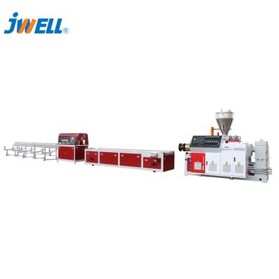 China Profile Jwell PE PP WPC Profile Extrusion Line For Wood Deck, Indoors And Outdoors Flooring for sale