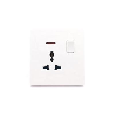 China Wholesale Fashion Best-selling Middle East British Standard One Band Three Pin Multifunction Electric Wall Socket Switch With Neon for sale