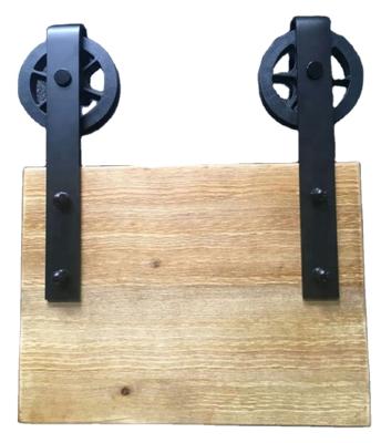 China Industrial 80KGS Soft-end Sliding Barn Door Roller For Wooden Door for sale