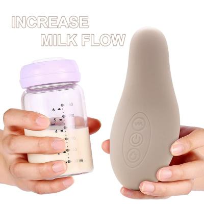 China Three Washable Customizable Portable Vibrating Heating Ten Modes Breastfeeding Postpartum Care Heating Breast Massager for sale