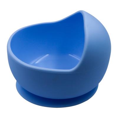 China Wholesale Free Silicone BPA Free Suction Anti-drop Snack Bowl Easy Clean Strong Kids Roll Baby Feeding Dishes for sale